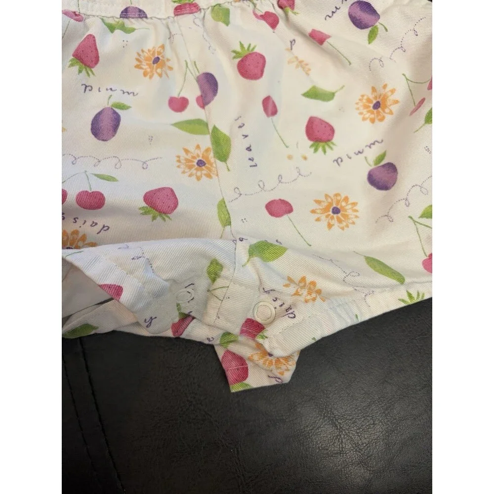 Vintage Rare Fruit Print OshKosh B'gosh Overalls 3T